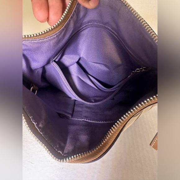 Coach Hobo Handbag Tote Signature Canvas Brown/Tan A0949-F13358 Preowned - Picture 5 of 6